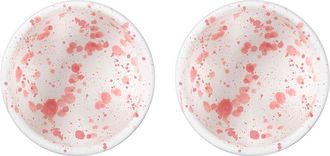 Rosanna Tabletop Set Of 2 Love Bowl Dipping Dishes - Heavy Splatter