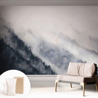 Tulup Carta Da Parati - Mural - Con Sala Da Pranzo - Camera Da Letto - Cameretta - Con Colla Gratuita Nebbia Di Montagna 312x219 Cm