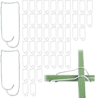 OEM Paquete De 50 Eslingas De Conexi&oacute;n Para Enrejados De Plantas - Eslingas De Conexi&oacute;n De Acero Para Jard&iacute;n, Plantas Trepadoras, Invernadero (20 Mm)