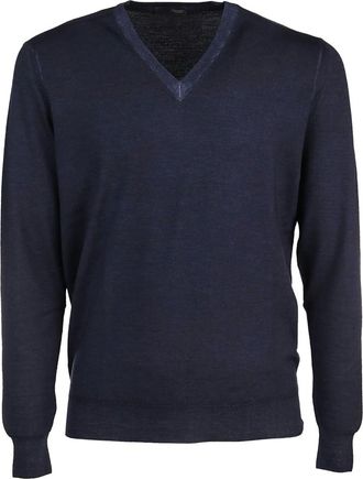 Drumohr Hombre, Jerseys, Azul, Talla: M