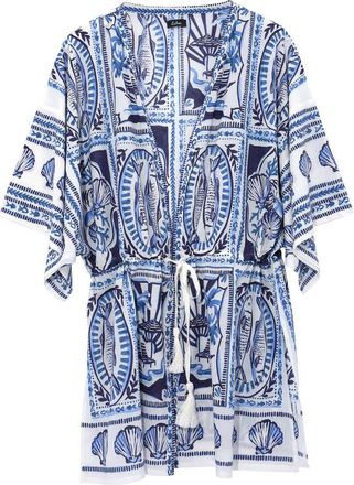 Echo Montauk Tile Robe in Ultramarine at Nordstrom, Size X-Small