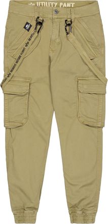 Alpha Industries Cargohose ALPHA INDUSTRIES Utility Pant, Herren, Gr. 32, Normalgr&ouml;ssen, gr&uuml;n (olive), Obermaterial: 98% Baumwolle, 2% Elastan; Futter: 100% Baumwolle,