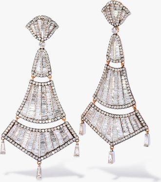 Annoushka Flamenco 18ct Rose Gold 6.94ct Diamond Earrings