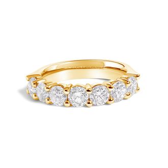 House of Brilliance 14K Gold 2. 0 Cttw Diamond 7 Stone Band Ring