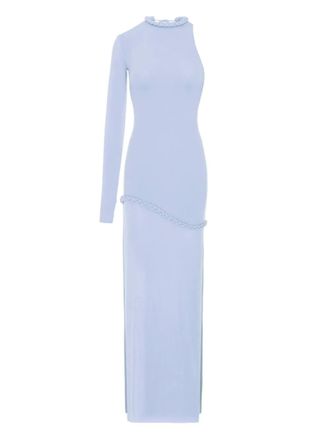 Manur&iacute; CANDY one-sleeve maxi dress - Blue
