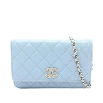 Chanel Pre-owned Wallet on Chain - - Pre-owned - Donna - Blu - ONE SIZE