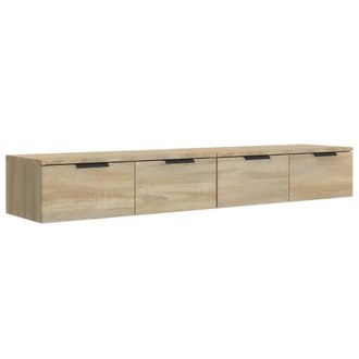 Berkfield Home Wall Cabinets 2 pcs Sonoma Oak 68x30x20 cm Engineered Wood in Brown | Size: 68 x 30 x 20 cm