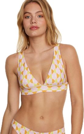 Brigitte Bardot Bain - Seventies Triangle Swimsuit Top - Women, Pink, 10