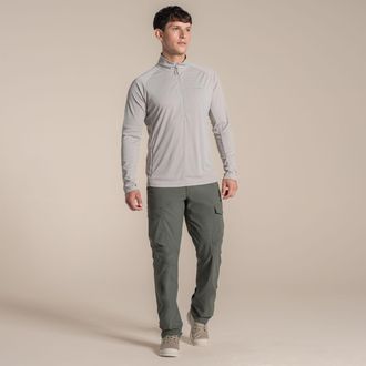 Craghoppers Heren Nosilife Half Zip Pullover (Perkament)
