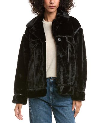 NVLT Nvlt Mink Faux Fur Jacket