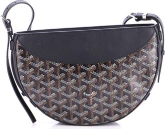 Goyard Hirondelle Shoulder Bag Coated Canvas and Leather