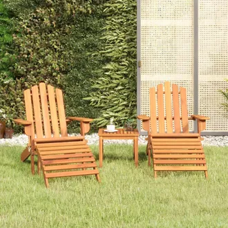 vidaXL Juego De Muebles De Jard&iacute;n Adirondack 3 Piezas Madera Acacia Vidaxl