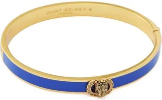 Kurt Geiger Chelsea Enamel Hinged Bangle in Blue at Nordstrom