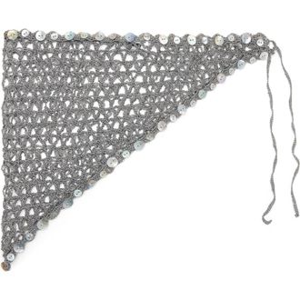 Mango Crochet Wrap in Grey at Nordstrom