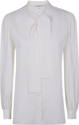 Max Mara Camicia con maniche a palloncino - Bianco