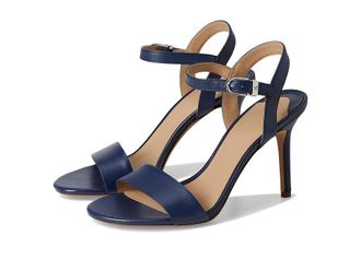 Lauren Ralph Lauren Gwen Sandals Womens Wedge Shoes Refined Navy : 5 B - Medium, Leather