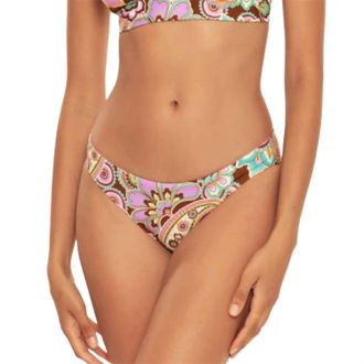 BECCA by Rebecca Virtue Adela Hipster Bikini Bottom In Purple Multi