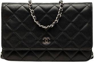 Chanel Pre-owned Wallet On Chain - - Pre-owned - Donna - Nero - ONE SIZE