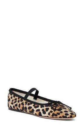 Loeffler Randall Leonie Soft Mary Jane Ballet Flat in Leopard at Nordstrom Rack, Size 5.5