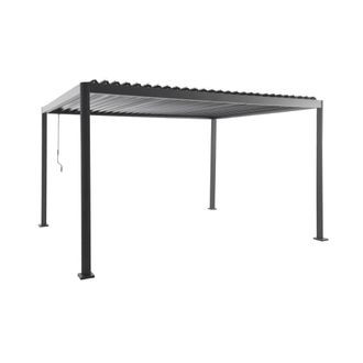 Sweeek P&eacute;rgola bioclim&aacute;tica 3x4m de aluminio y acero con lamas orientables y