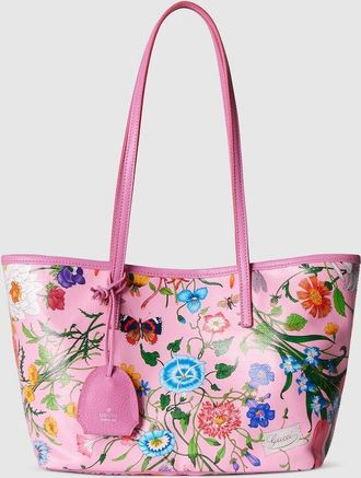 Gucci Tribeca Small Tote Bag, Beige, Fabric