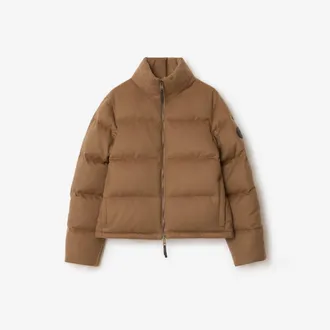 Burberry Cashmere Ambleside Puffer Jacket, Size: XXL