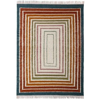 Flair Rugs Alfombra de lana multicolor 140x200cm