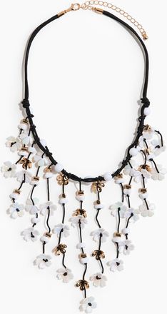 H&M Waterfall cord necklace - Schwarz