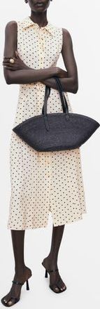 Mango Polka Dot Shirtdress in Ecru at Nordstrom Rack, Size 2