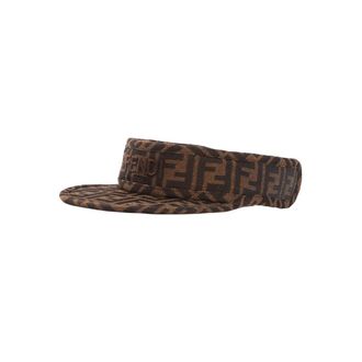 Fendi Caps, female, Brown, Size: L Visiera Roma