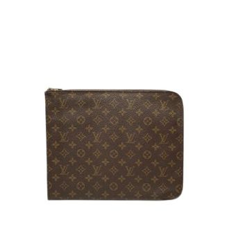 Louis Vuitton Pre-owned Monogram Zip Around Clutch - Dames - Pre-owned - Bruin - Maat: ONE Size
