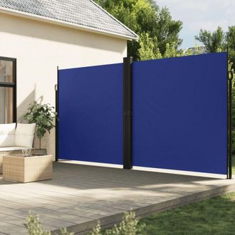 vidaXL Toldo Lateral Retr&aacute;ctil Azul 220x1000 Cm Vidaxl