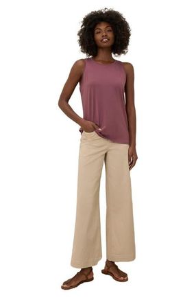 Pact Organic Cotton Softspun High Neck Tank in Mauve at Nordstrom, Size Medium