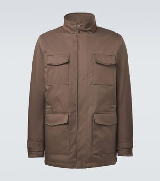Kiton Chaqueta t&eacute;cnica con ante