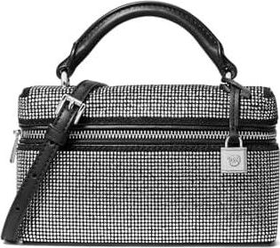 Michael Kors Jana Extra Small Top Handle Xbody Cross Body Womens Handbags Black 1, Polyester