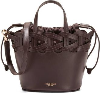 Cole Haan Juliette Small Leather Tote Crossbody in Madeira Brown at Nordstrom