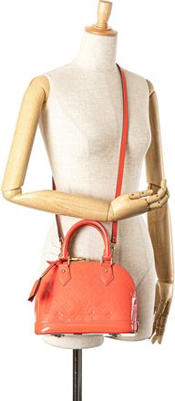 Louis Vuitton Pre-owned Womens Monogram Vernis Alma Bb Handbag - Coral Leather - One Size