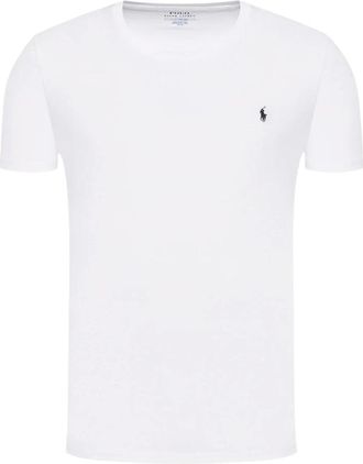 Ralph Lauren Tops, Heren, Wit, XL, Katoen, S/S Crew-Sleep-Top