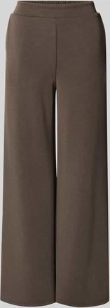 MY ESSENTIAL WARDROBE Wide Leg Sweatpants mit elastischem Bund Modell Helle in Taupe, Gr&ouml;&szlig;e XL