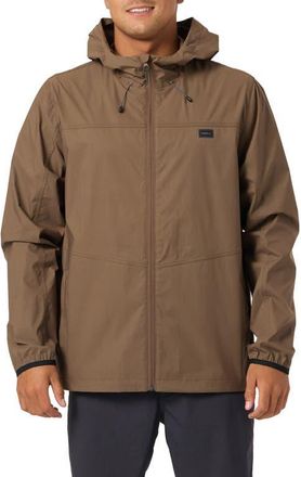 O'Neill TRVLR Hooded Water Repellent Jacket in Teak at Nordstrom, Size Xx-Large