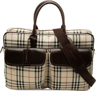 Burberry Pre-owned Burberry House Check Canvas Business Bag Ladies QQ0WZAS6JI637F6K