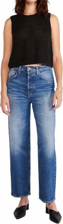 &Eacute;tica Tia Vintage Straight Crop Jeans In Blue Creek