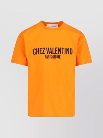 Valentino cotton logo print short-sleeve t-shirt