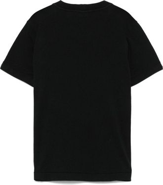 Stone Island Boys T-Shirt Junior Black Cotton T-Shirts And Polos