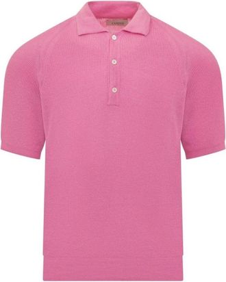Laneus Klassieke Polo Shirt Collectie - Heren - Polos - Roze - S - Tops