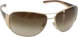 Prada Pre-owned Vintage Zonnebril - Dames - Vintage Accessoires - Bruin - ONE Size - Vintage