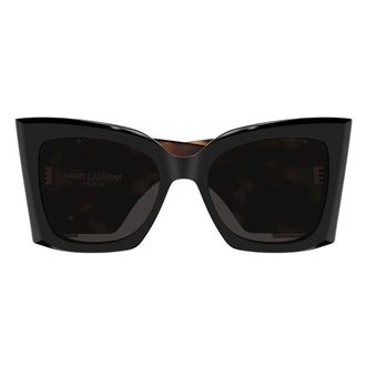 Saint Laurent Sunglasses, female, Brown, Size: 54 MM Blaze Sunglasses