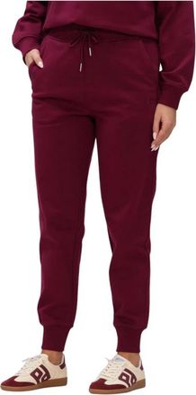 Calvin Klein Broeken, Dames, Rood, L, Katoen, Archive Logo French Terry Slim J Trainingsbroeken