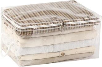 OEM Bolsa De Almacenamiento Plegable De 40 Litros Fabricada En Vinilo Transparente Con Cremallera
