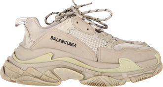 Balenciaga Pre-owned Womens Triple S Sneakers in Beige - Grey - Size EU 39